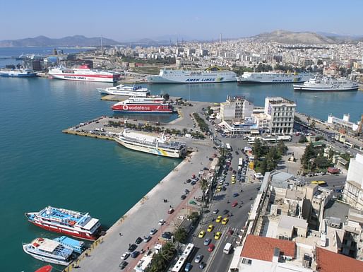 Already burdened by a debt crisis and austerity measures imposed by the EU, Greece is ill-equipped to deal with its swelling refugee population. Image: the port of Piraeus in Athens, via wikimedia.org