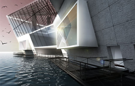 Cinemas' Multiplex between concrete & water