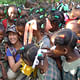 Lecturer Joleen Darragh with Haiti Students