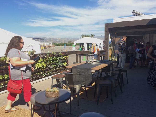 Exterior of the University of California, Irvine; Chapman University; Irvine Valley College; and Saddleback College house at the U.S. Department of Energy Solar Decathlon 2015 at the Orange County Great Park, Irvine, California. Photo: Justine Testado