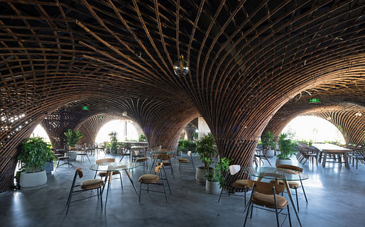 Shortlisted in Creative Reuse category: VTN Architects (Vo Trong Nghia Architects) - Nocenco Cafe, Vinh, Vietnam. Photo courtesy 2018 INSIDE World Festival of Interiors.