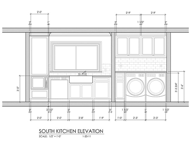 Kitchen - South Elevation