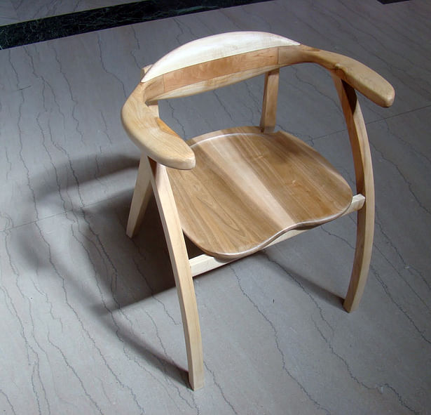 Photograph of finished chair