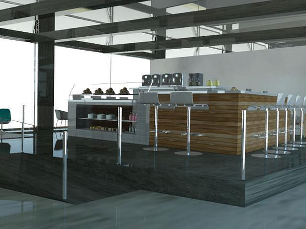 Cafe (3Dmax rendering)