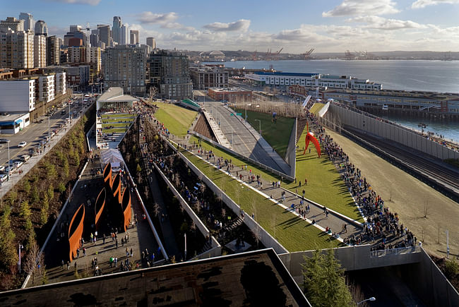  Olympic Sculpture Park, Seattle Art Museum in Seattle, Washington, by Weiss / Manfredi. Image courtesy of the MCHAP.
