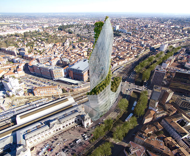 Occitanie Tower, Toulouse. Rendering by MORPH.