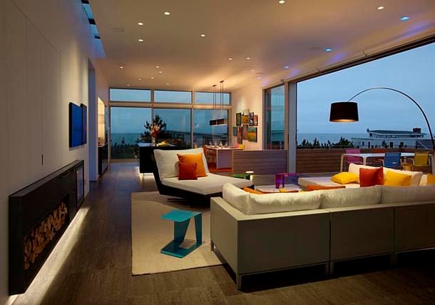 living space, evening