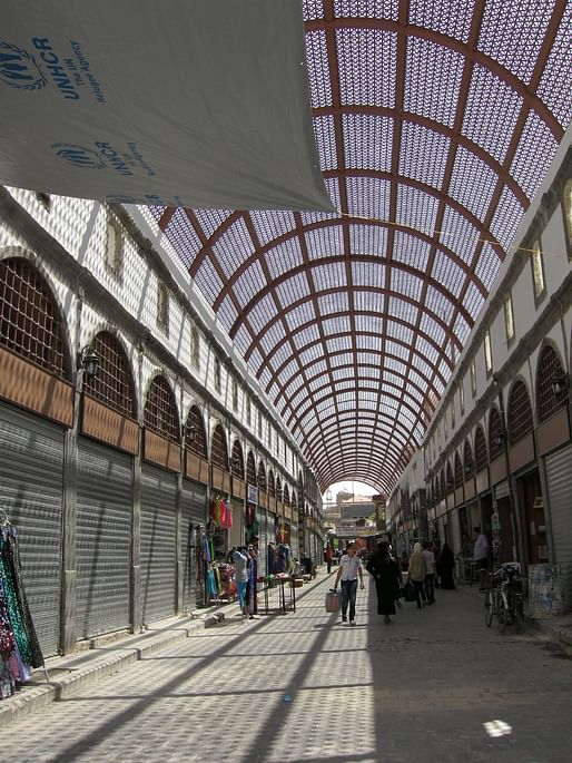 A new roof for the ancient souk of Homs. Designer: Ghassan Jansiz for United Nations Development Programme. Photo courtesy Design Museum.