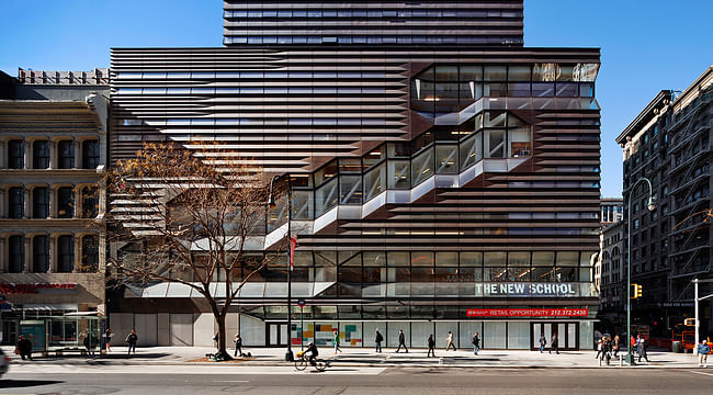 2015 North American Copper in Architecture - University Center - The New School | Architect: Skidmore, Owings & Merrill. Photo: James Ewing.