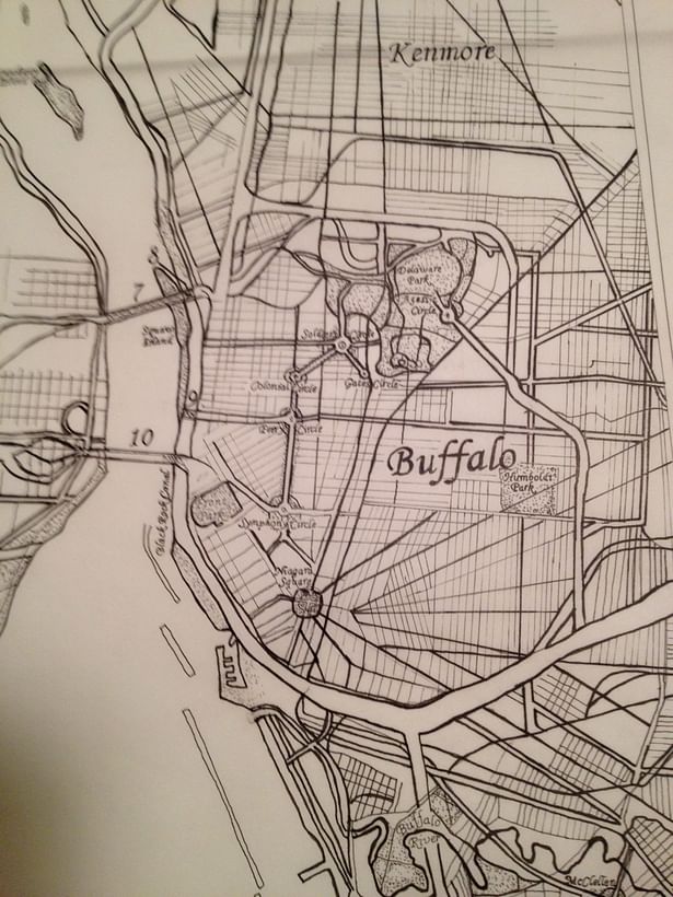Ink map - partial of Buffalo