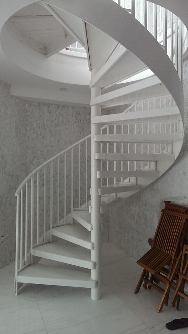 Before: Original Spiral Staircase