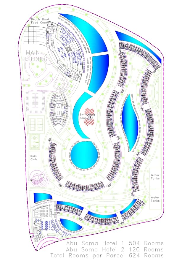 Two Hotels Site Plan