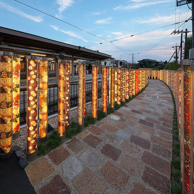 Randen Arashiyama Station Railway station by GLAMOROUS co.,ltd. Photo: SEIRYO YAMADA