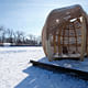 Winner of the NEXT LANDMARK Contest and the 2012 Warming Huts Design Competition: ROPE pavilion by Kevin Erickson/KNEstudio (Photo: Brian Gould)