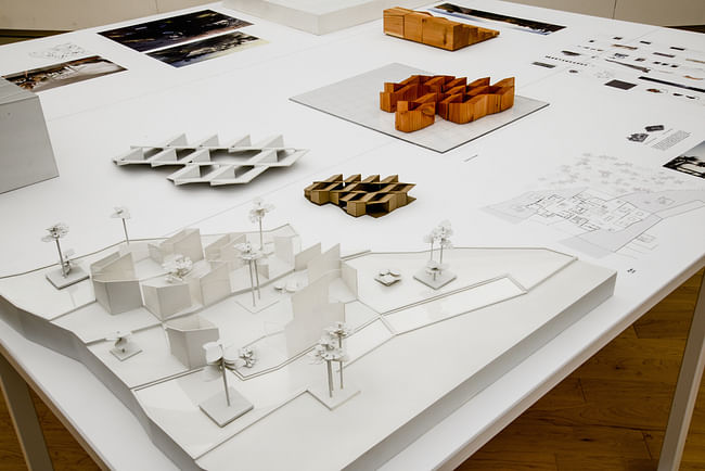 Budidesa (model of the art park) installation at the Chicago Architecture Biennial. Courtesy of the Biennial
