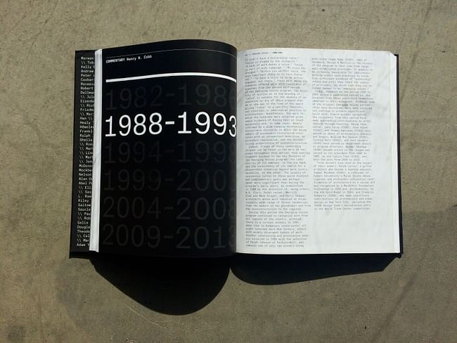 '30 Years of Emerging Voices: Idea, Form, Resonance' from the Architectural League of New York. Published by Princeton Architectural Press. Photo by Justine Testado.