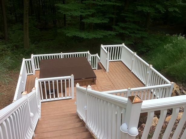 From the previously existing deck