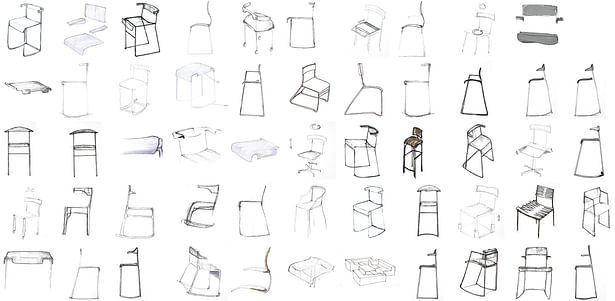 Sketches from dining chair project