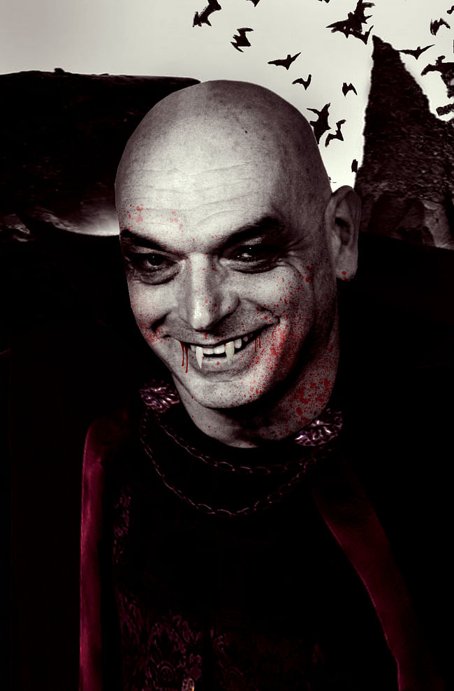 Jean as Dracula