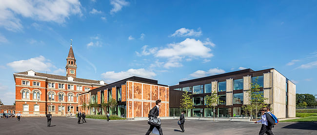 The Laboratory, Dulwich College by Grimshaw. Location: Dulwich, south London, England. Photo: Daniel Shearing.