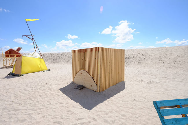 'Carved from wood' by Studio Plots. Photo courtesy UrbanCampsite Amsterdam.