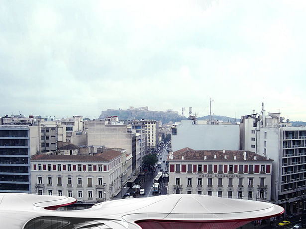 Room Service hotel by Panos Nikolaidis & Errica Protestou, view from nearby building