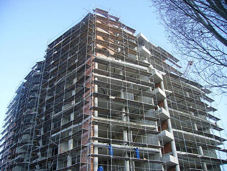 Corporative building in construction