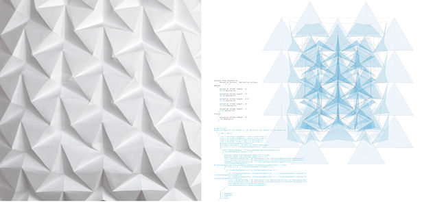 tessellated origami pattern