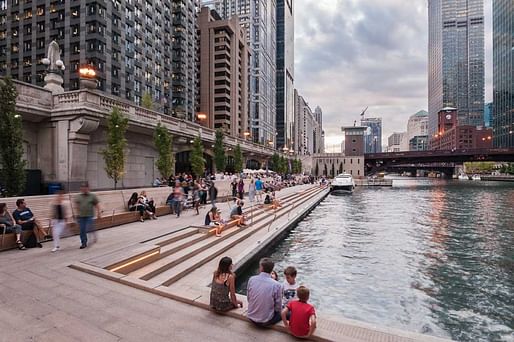 Chicago Riverwalk Expansion by Sasaki Associates. Shortlisted in the Project category.