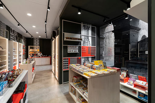 Bookshops at the Colosseum Rome in Italy by Migliore+Servetto. Image: © Andrea Martiradonna