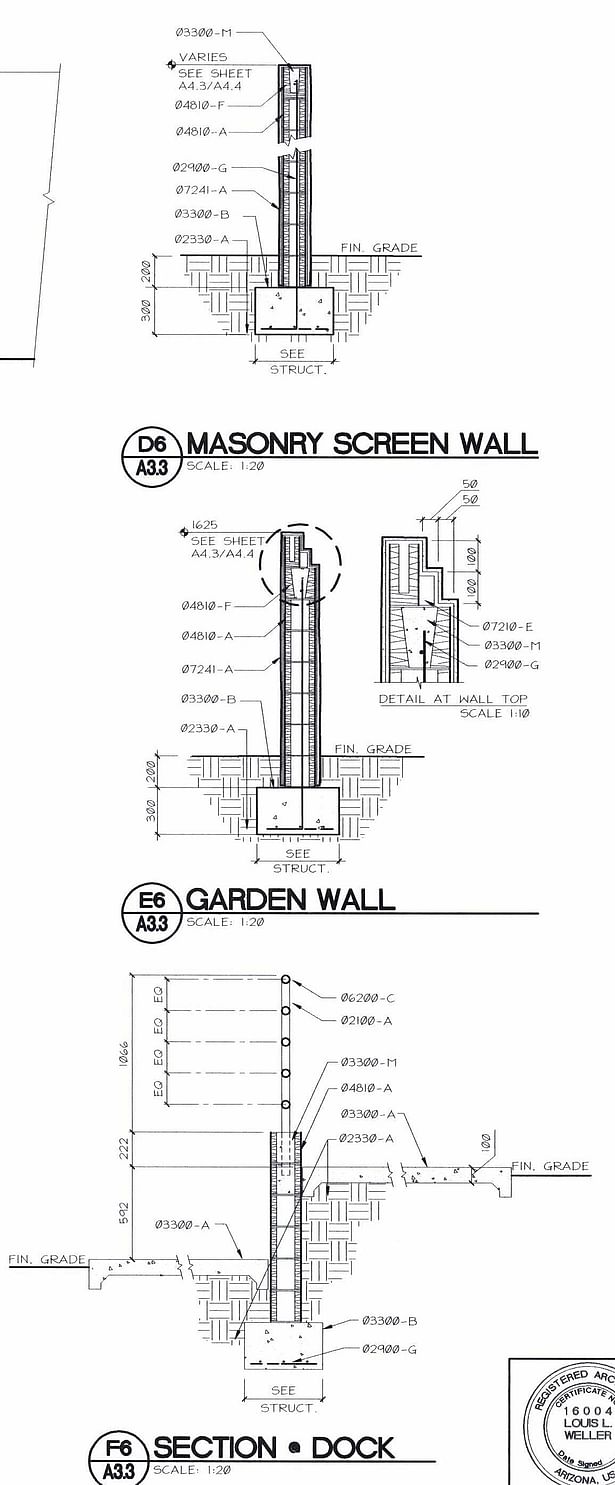 Masonry Wall Details