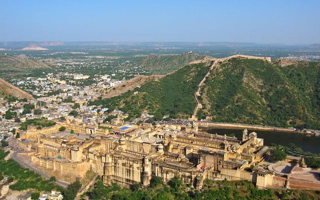 Amber Fort from her guardian, Jaigarh Fort