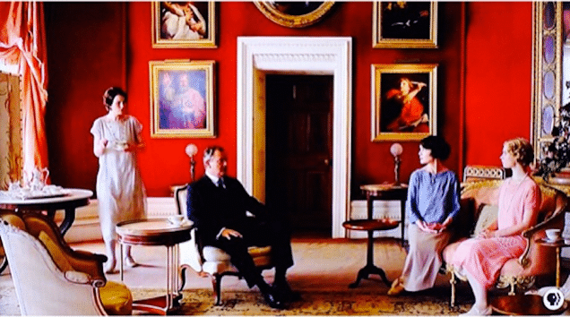 The Downtown Abbey roomed that served as inspiration for Schock's office. Credit: PBS via Gawker