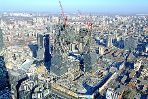 Shortlisted: China Central Television’s new Headquarters in Beijing, China; Photo: Zhou Ruogu Architecture Photography