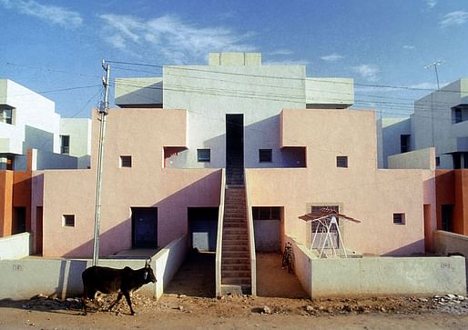 Residence in its original configuration before residents moved in: »Housing for Life Insurance Corporation« (LIC), Ahmedabad, 1973 © Vastushilpa Foundation, Ahmedabad