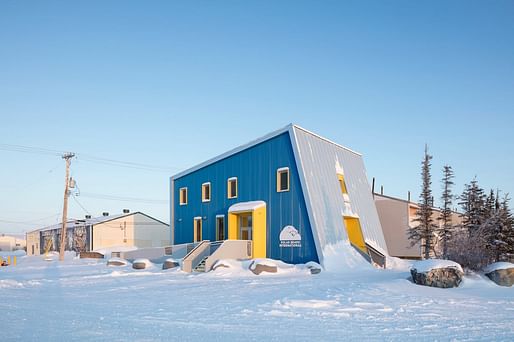 Blouin Orzes architectes - Polar Bears International House, Churchill, Manitoba, Canada, ongoing. Photo: James Brittain Photography. 