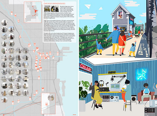 ​RUNNER UP: COMMUNITY AMPLIFIED STATIONS by Mejay Gula, Nick Wylie. Image courtesy Chicago Architectural Club.