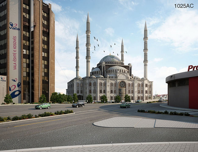 entry 1025AC Tied 2nd Prize- Central Mosque of Prishtina, Kosovo