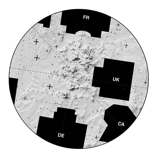 Ground Zero – Giardini della Biennale & Geographies of National Pavilions 1:10,000. Image courtesy of OPSYS.