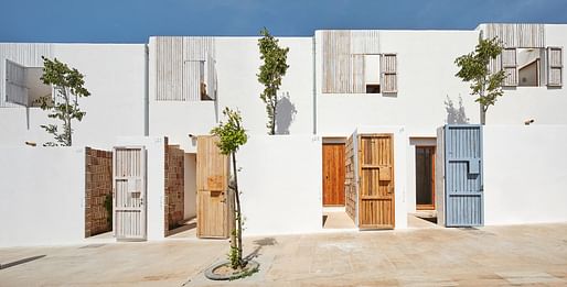Life Reusing Posidonia - 14 social dwellings in Sant Ferran, Formentera, Sant Ferran de ses Roques. Designed by IBAVI. Photo © José Hevia.