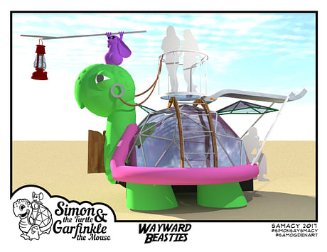 Wayward Beasties art car currently in progress to travel to Burning Man 2017!
