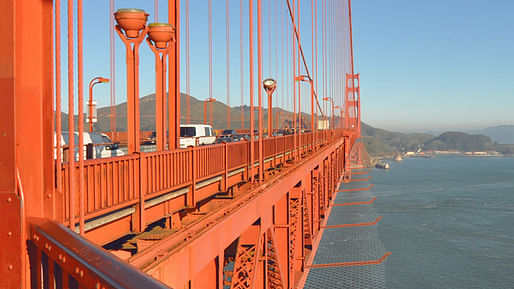 Rendering of the bridge with safety nets. Image: Golden Gate Bridge