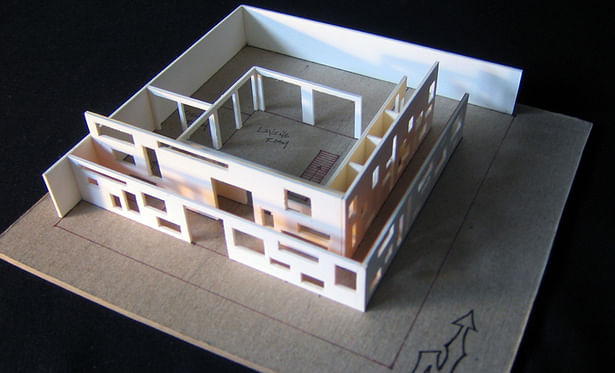 Study Model 3 | materials: museum board and chipboard base