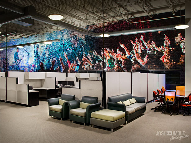 PERQ Marketing & Advertising employee workspace, Interior Photography ©Josh Humble