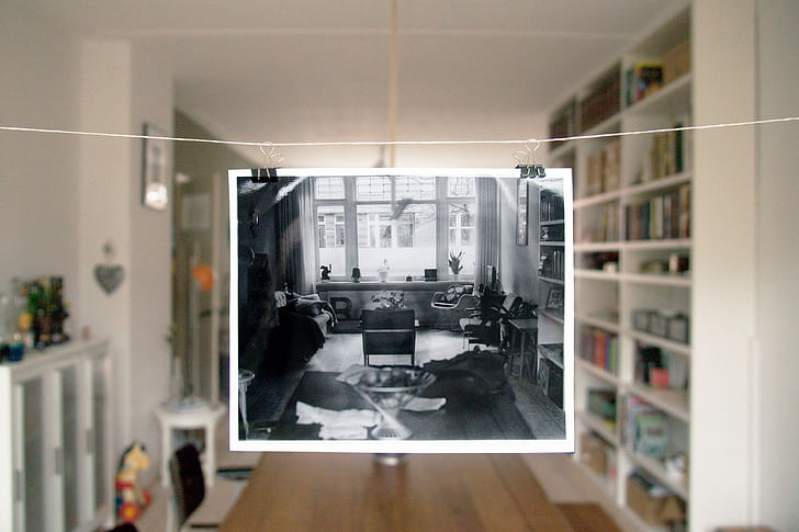 Photo and setting from 'Interior Portraits', via Piet Zwart Institute.