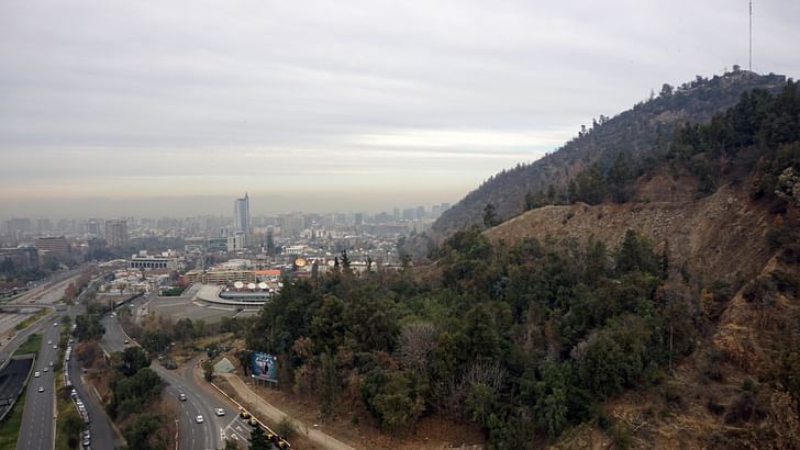The view of Santiago from Radić's studio. Credit: Nicholas Korody