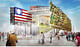 Biber Architects' architectural design for the USA Pavilion. © Biber Architect