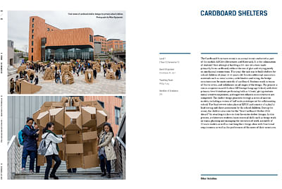 XJTLU Architecture - cardboard shelters ARC104