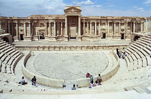 The antique theater of the vast Palmyra historic site in the Syrian desert. (Photo: Jerzy Strzelecki/Wikipedia)