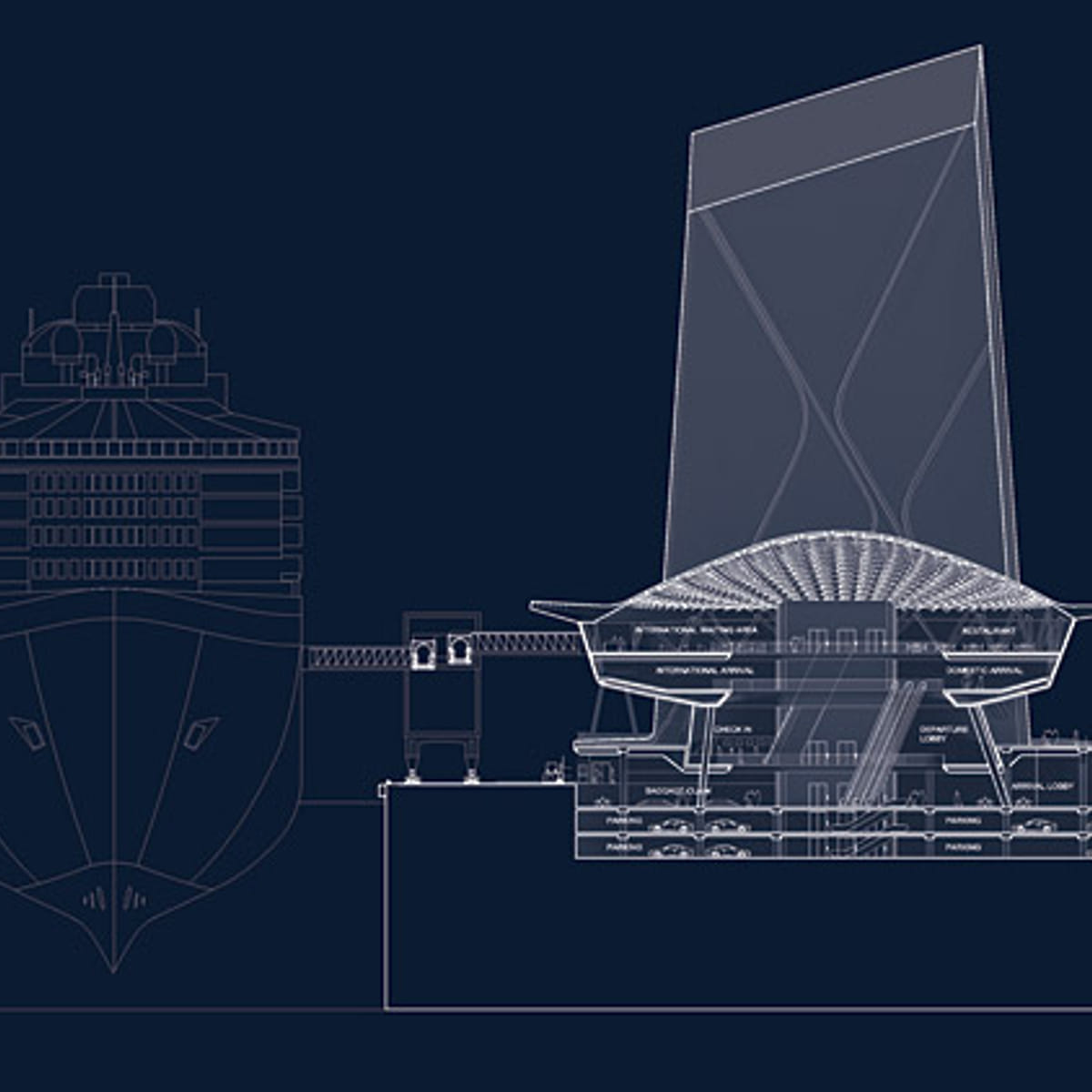 Kaohsiung Port Terminal Proposal by Asymptote Architecture